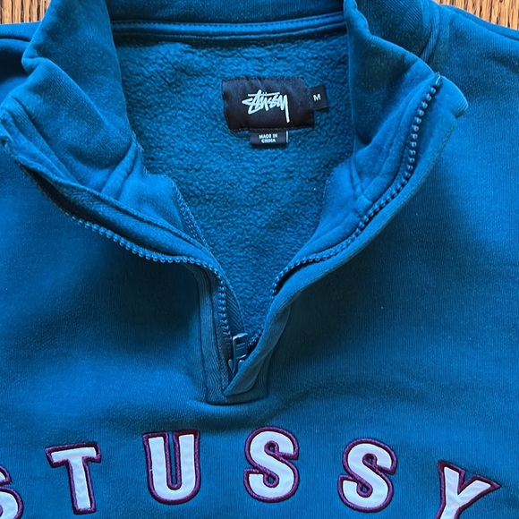 Stussy Embroidered Fleece Sweatshirt - Picture 3 of 4